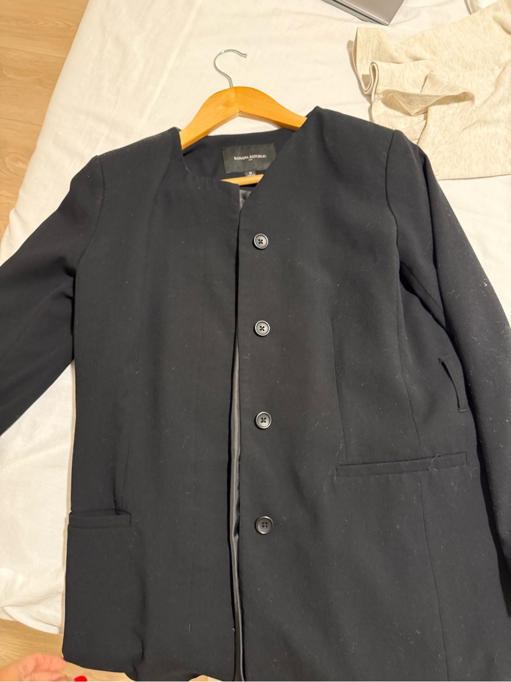 Banana Republic Collarless Blazer